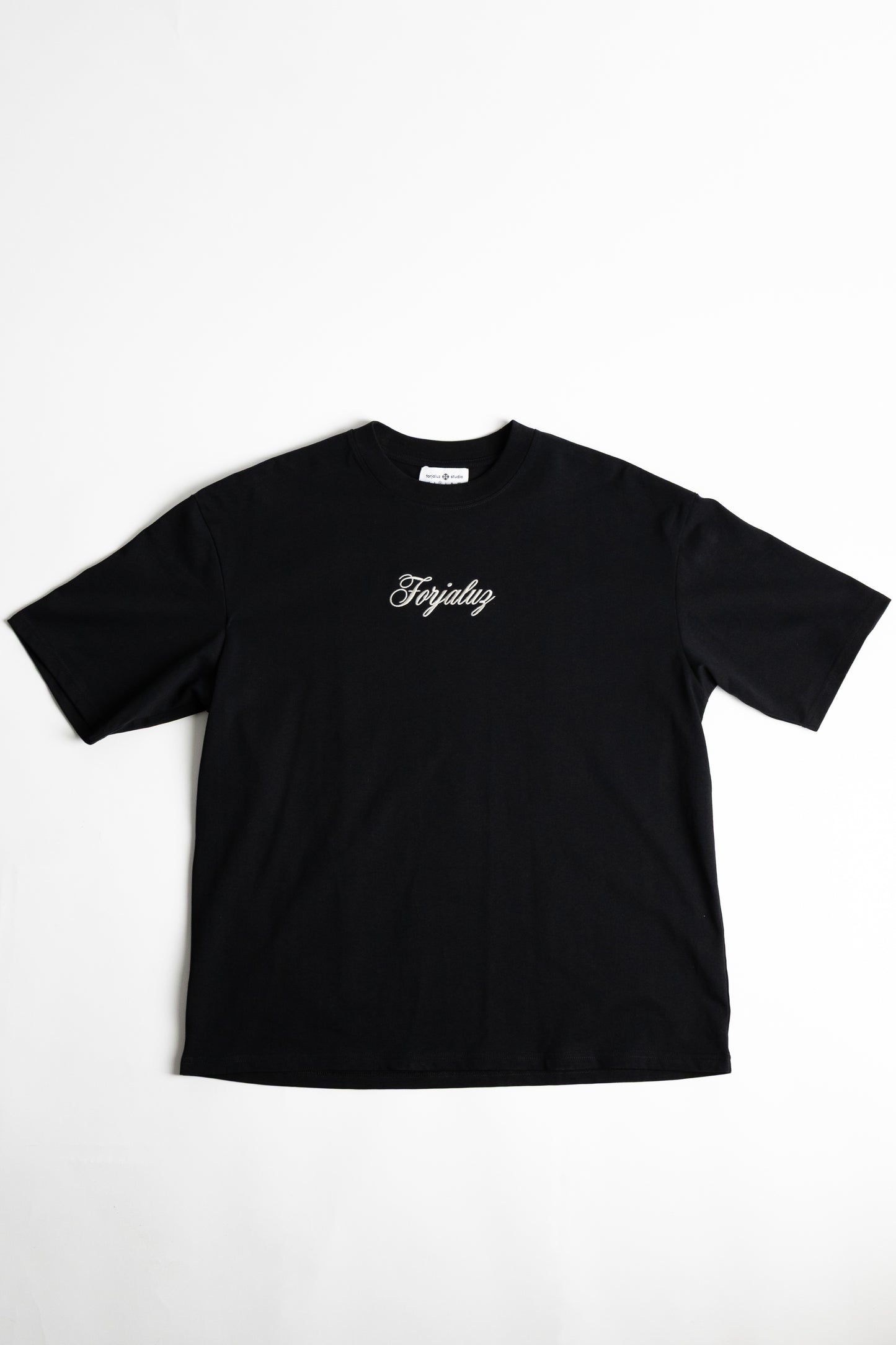 FORJALUZ CROSS OVERSIZED T-SHIRT (BLACK)